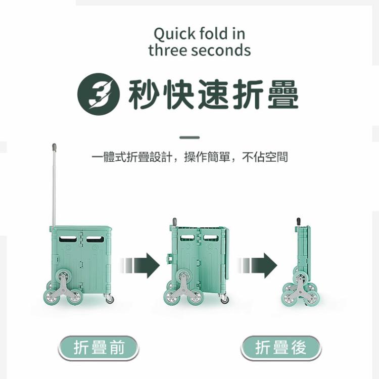 【DaoDi】萬向折疊購物車-四輪升級杯架平拉款特大號75L(手推車 買菜車 菜籃車 手拉車 )