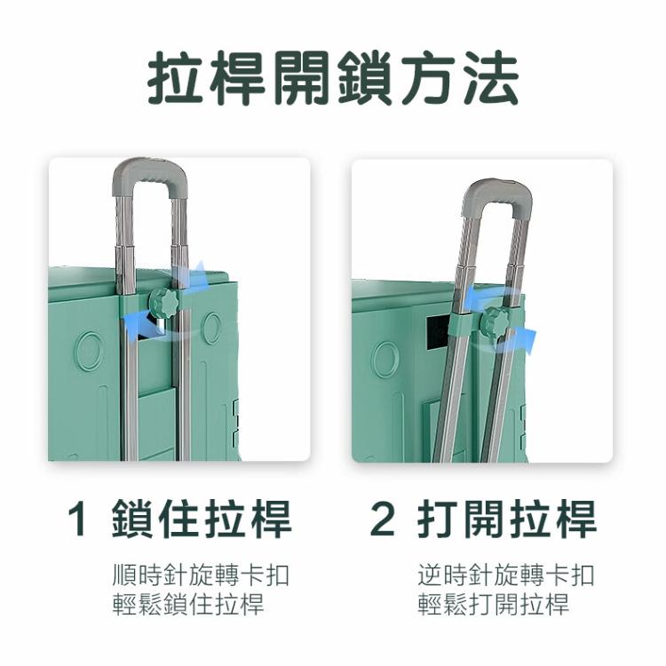 【DaoDi】萬向折疊購物車-四輪升級杯架平拉款特大號75L(手推車 買菜車 菜籃車 手拉車 )