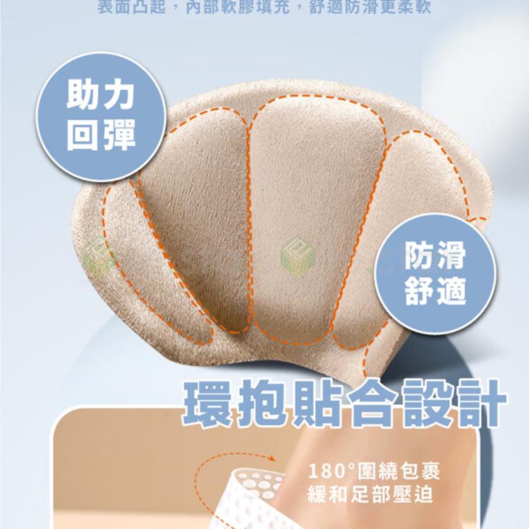 FaSoLa 4D矽膠防磨腳後跟保護貼 運動鞋後跟保護貼 (3入)