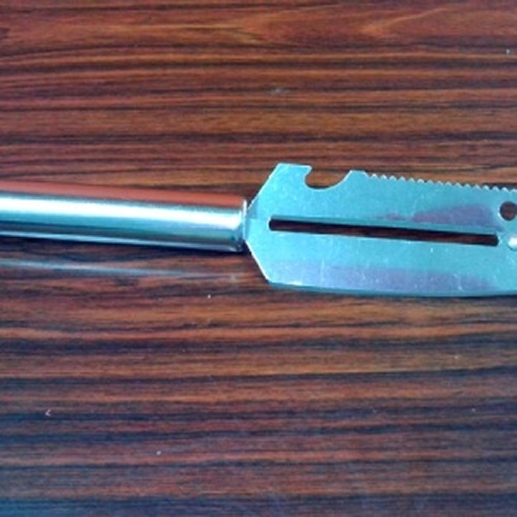 不锈鋼 削皮器/水果刀/刮泥/開罐(一物四用)~限量100支