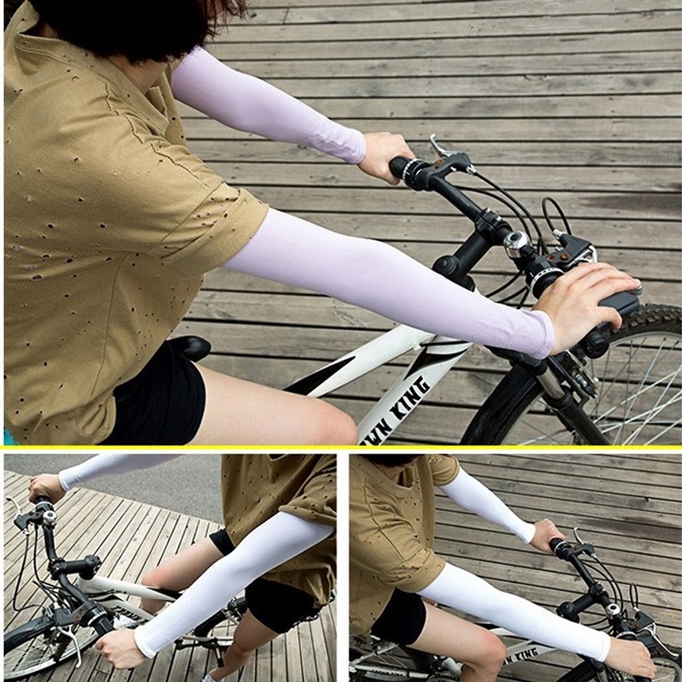 韓系 冰絲 涼感 防曬 袖套