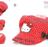 021206俏麗蝴蝶結小圓點棒球帽(B款) $ : 160元/頂 ; 300元/2頂