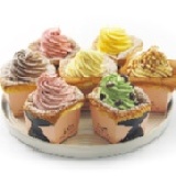 聖代戚風6入(芒果、草莓、覆盆子、巧克力、焦糖、抹茶紅豆)