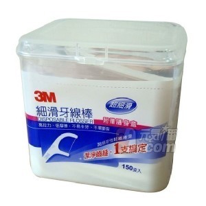 (湊免運)3M 細滑牙線棒家庭號 150支