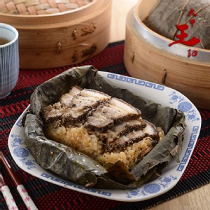 【大甲王記】荷葉石板烤肉粽3入/荷葉櫻花紫玉粽3入(任選)