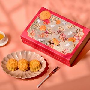 【台北遠東香格里拉】燕窩/金沙奶黃月餅8入禮盒(附提袋)