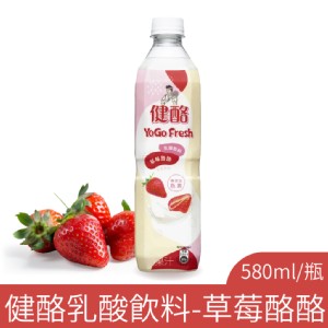 免運!【健酪】乳酸飲料-草莓酪酪580mlx24入/箱 580mlx24入/箱