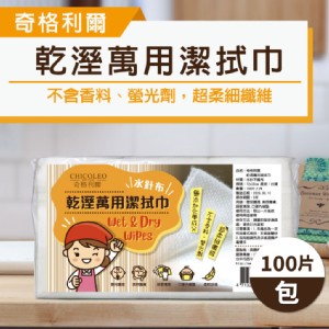 【奇格利爾】乾溼萬用潔拭巾 100片/包