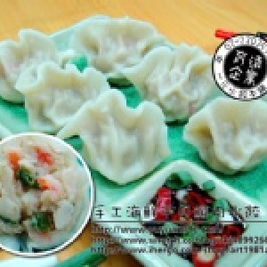手工干貝蟳肉海鮮水餃