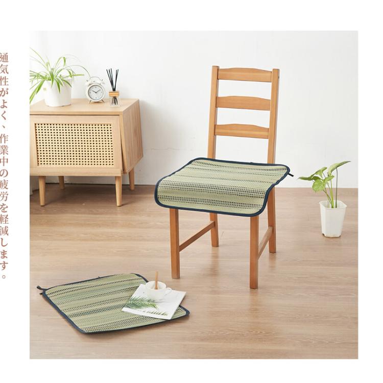 【沐眠居家】南風 天然藺草透氣坐墊-3人座墊(50x150cm) 沙發墊/椅墊/辦公坐墊