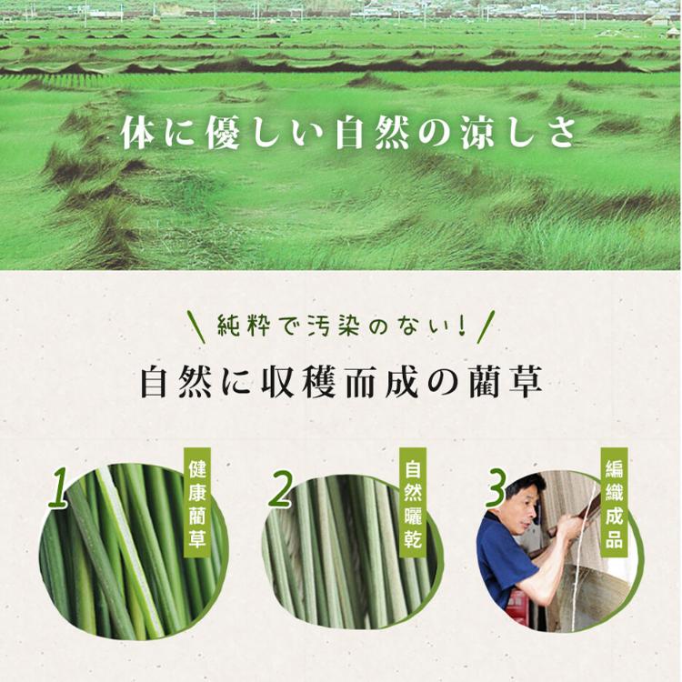 【沐眠居家】南風 天然藺草透氣坐墊-3人座墊(50x150cm) 沙發墊/椅墊/辦公坐墊