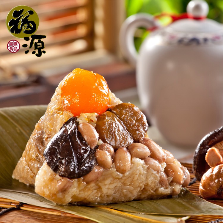 【嘉義福源】大小通吃招牌肉粽8入(任選1/2/3袋)