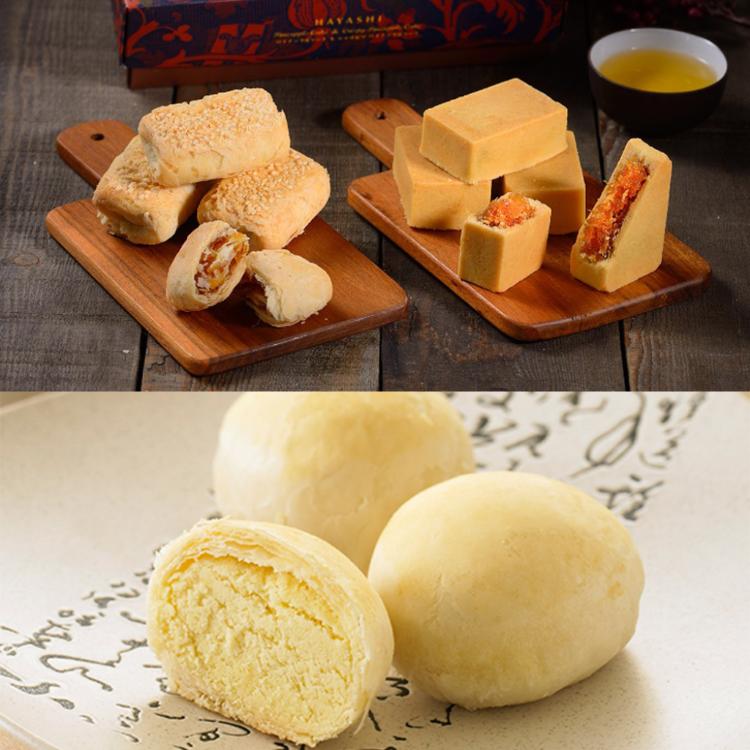 【林百貨】綜合鳳梨酥(8入)+【寶泉】小月餅(9入)