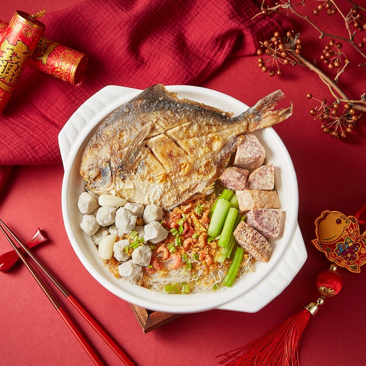 【千味海鮮】蒜苗白鯧炊粉鍋2200g(任選1入/2入/4入)
