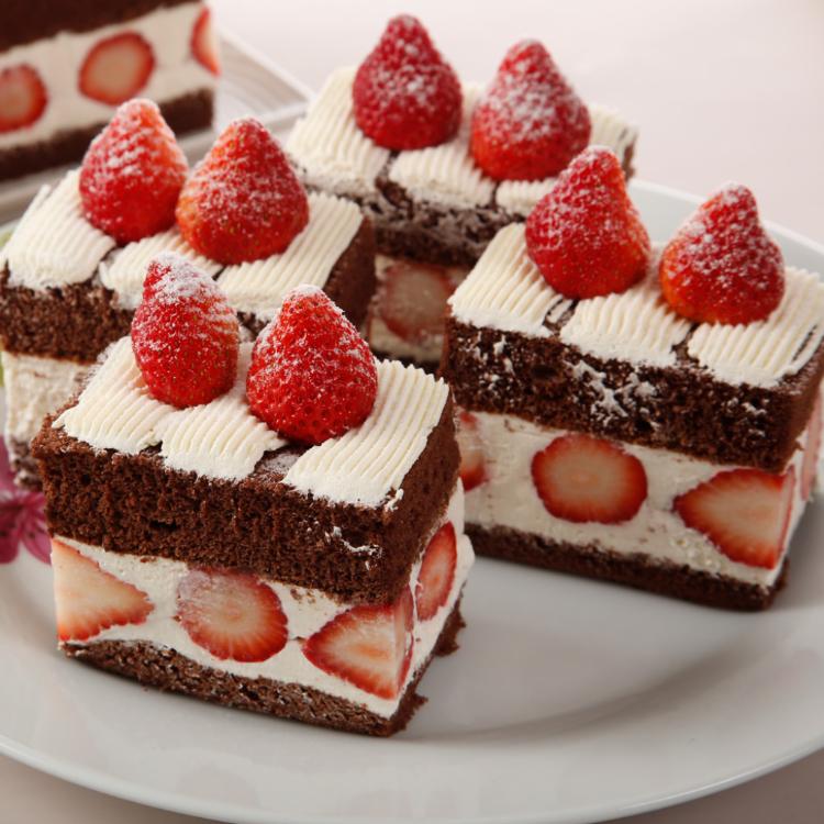 【基隆連珍】草莓蛋糕任選雙享組(草莓巧克力蛋糕 草莓戚風蛋糕)
