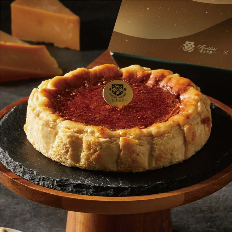 【起士公爵】父親節蛋糕-榛果白蘭地巴斯克乳酪蛋糕6吋(附價值199元玫瑰心蛋糕刀)