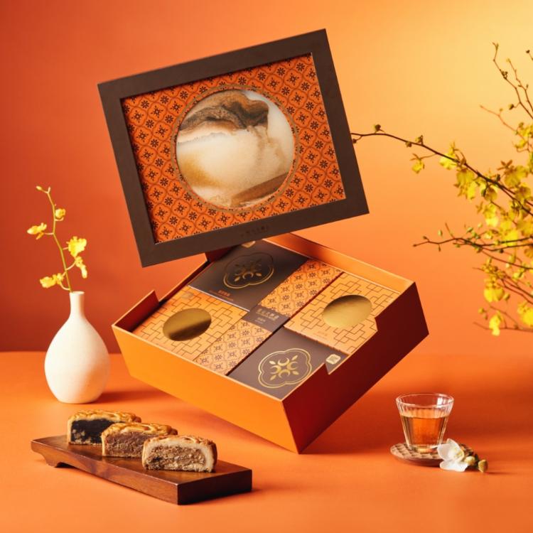 【圓山大飯店】鎏金橙月寶盒(廣式月餅)