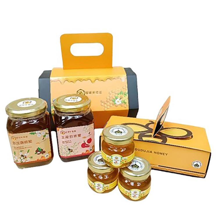 【嘟嘟家】新春優雅蜂巢禮盒(龍眼蜜*1+玉荷包蜂蜜*1+野生草本蜂蜜*3)