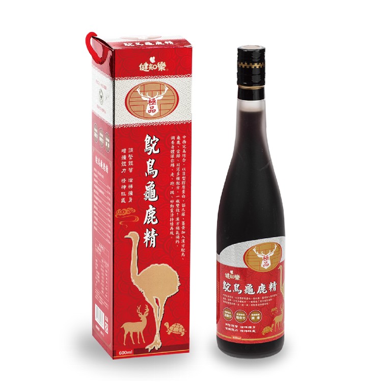 【健知樂】極品鴕鳥龜鹿精600ml大容量
