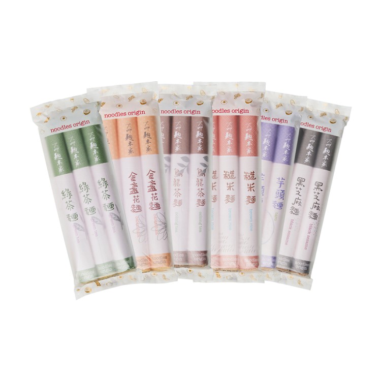 【大呷麵本家】黑芝麻/芋頭/糙米/烏龍茶/金盞花/綠茶任選 300g/包(紙捲包)