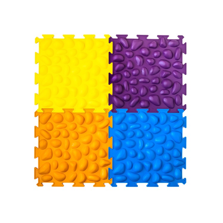 【舒服多】腳底按摩拼接地墊 4片/組