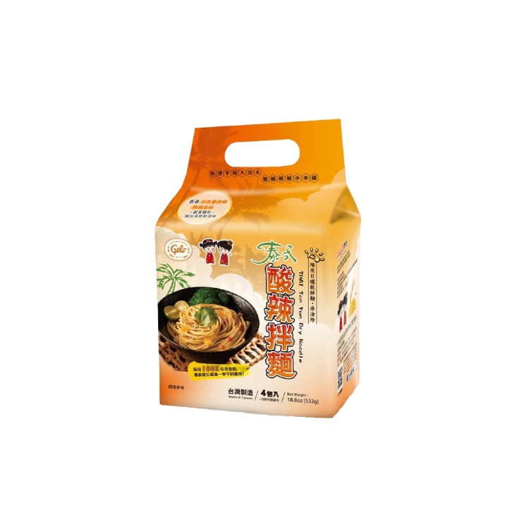 【小夫妻拌麵】泰式酸辣拌麵 4包/袋