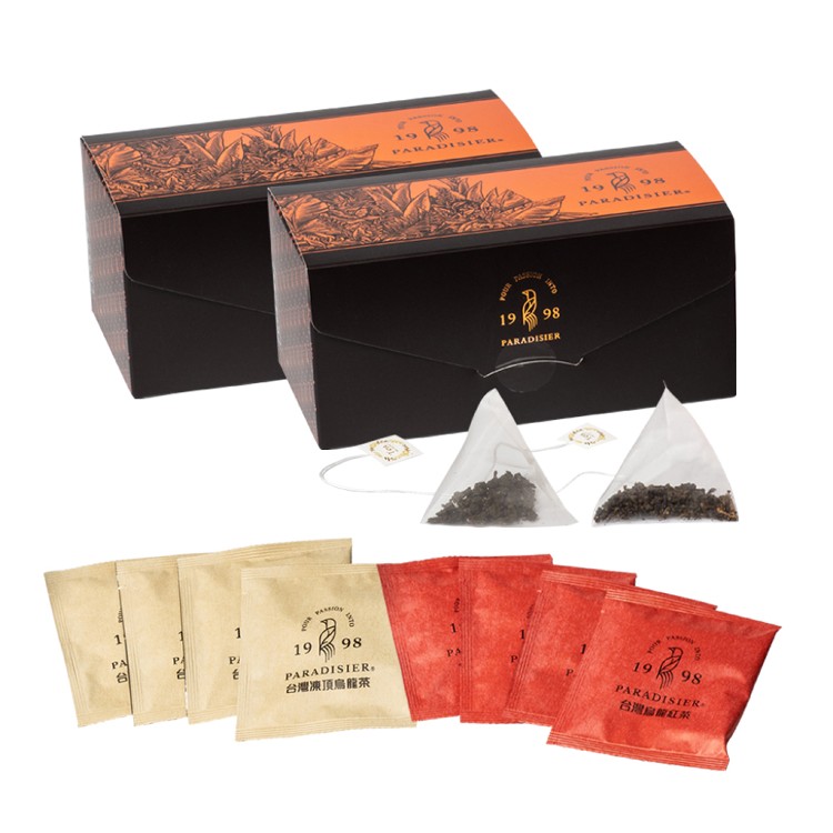 【天堂鳥】凍頂烏龍茶包/烏龍紅茶茶包/綜合茶包茶禮(20包/盒) 台灣在地好茶