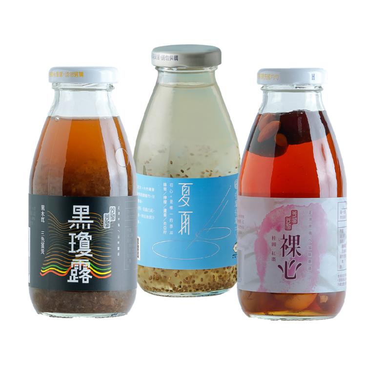 【谷溜谷溜】黑瓊露/夏雨/裸心養生飲品 任選6瓶(295ml/瓶)