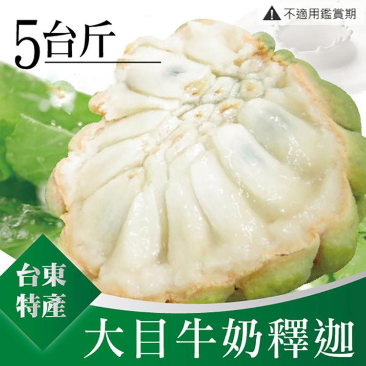 【家購網嚴選】大目釋迦牛奶釋迦5台斤/盒(大果4-5顆/盒)