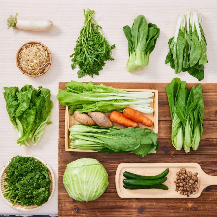 【機善小農_蔬菜箱】桃園市_家庭號箱12件(每週出箱)(有機友善/產地鮮採直送/支持家鄉好農產)