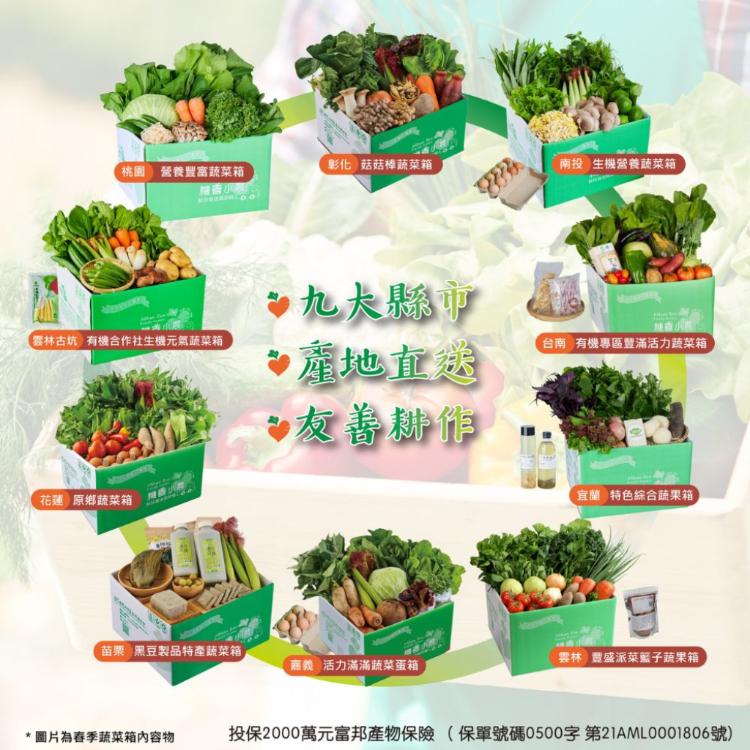 【機善小農_蔬菜箱】台南市_經濟箱10件(每週出箱/有機友善/產地鮮採直送/支持家鄉好農產)
