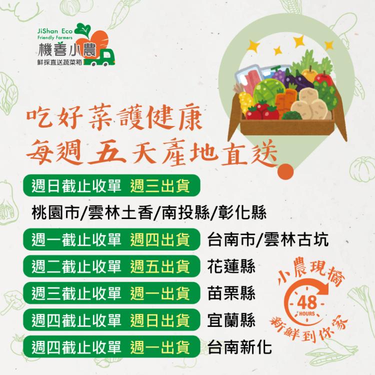 【機善小農_蔬菜箱】台南市_家庭箱13件(每週出箱/有機友善/產地鮮採直送/支持家鄉好農產)