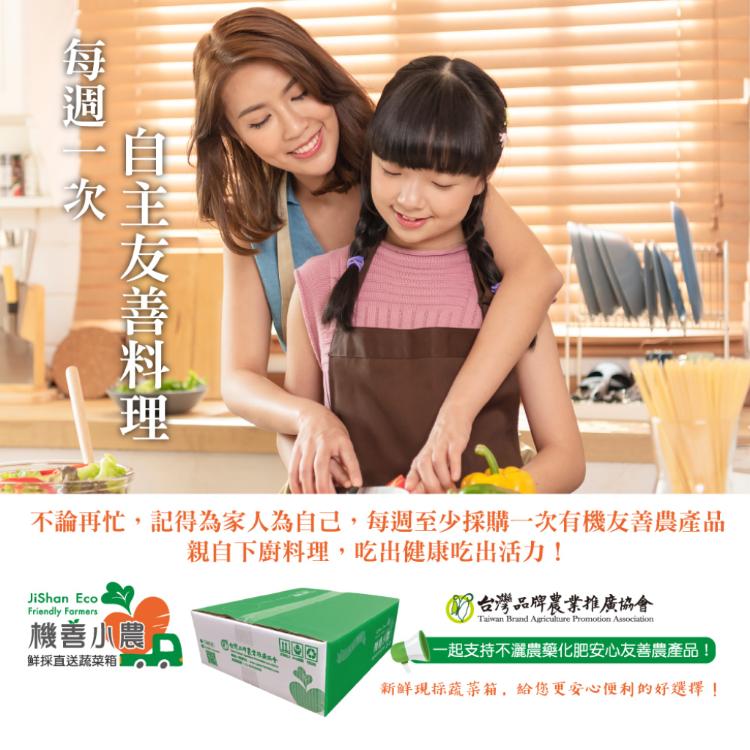 【機善小農_蔬菜箱】桃園市_家庭號箱12件(每週出箱)(有機友善/產地鮮採直送/支持家鄉好農產)