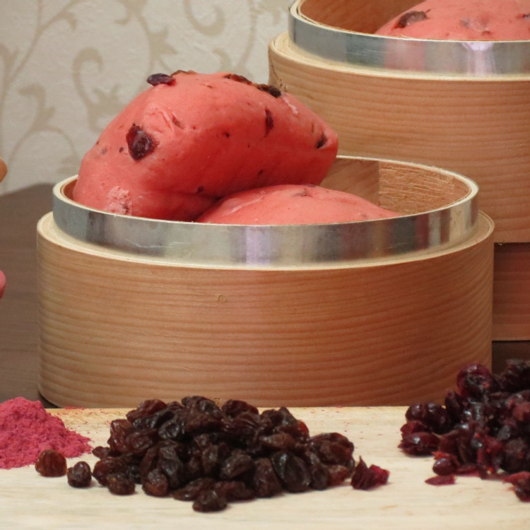 紅麴蔓越莓饅頭