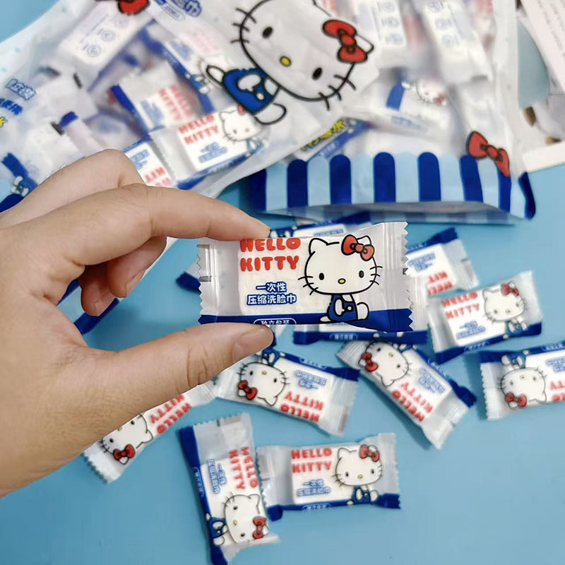一次性，压缩洗脸巾。