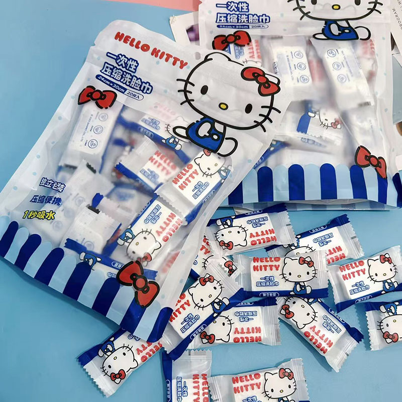 压缩洗脸巾，24cm×30cm 20枚入，压缩便携，压缩洗脸巾，24cm×30cm 杯入)，压缩液體市，压缩洗脸巾，一次性，一公园。