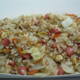 火腿炒飯一份44元(限原高雄市區)店長親送