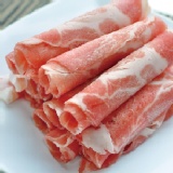 【玫瑰廚房】豬梅花火鍋肉片 大份量500g/盒 細嫩的瘦肉及油花交雜 絕佳口感的美味 特價：$120
