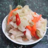 【匠心坊】手工　辣味台式泡菜　試吃價80元 炎炎夏日清爽配飯的好滋味～辣味辣度為微辣，雖然感覺有稍微辣辣的，卻不會搶了泡菜本身的滋味哦！ 特價：$80