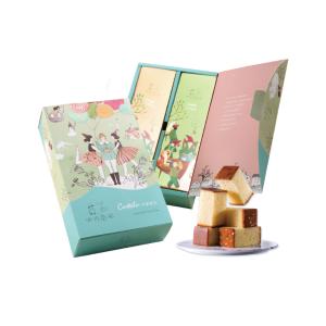 【四月南風】新春雙拼禮盒-卡斯提拉長崎蛋糕(附提袋)10盒出貨