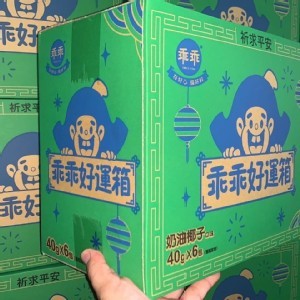 綠色好運箱（椰子乖乖）規格：6包一箱