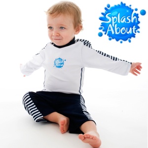 《Splash About 潑寶 防曬舒適保暖的嬰幼兒功能性泳衣》兒童抗 UV 游泳套裝