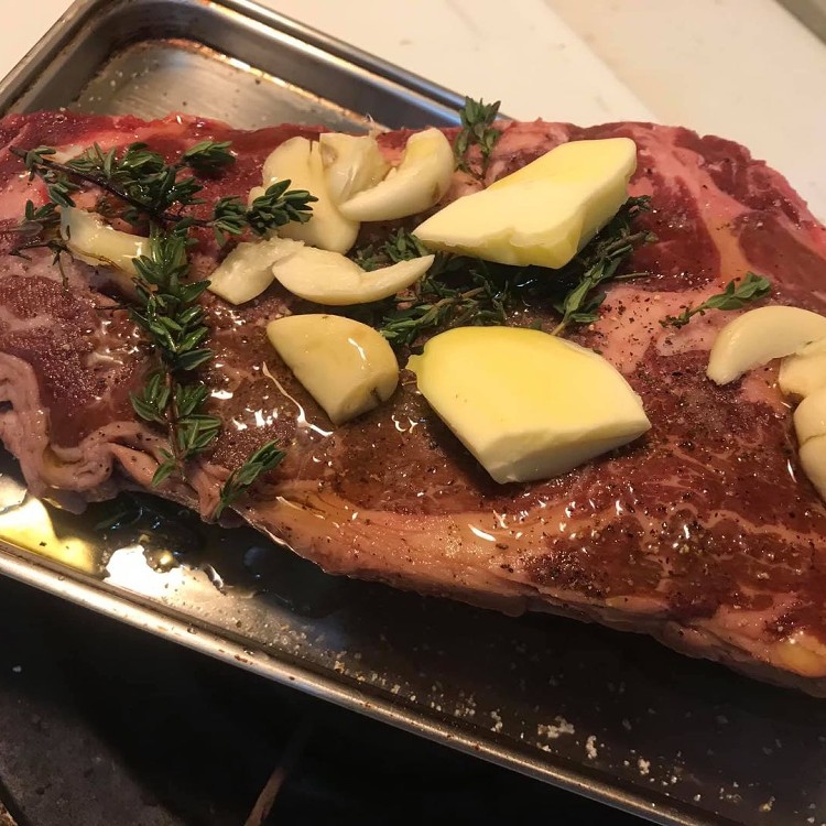 【呈鮮制肉】紐西蘭特級肋眼莎朗牛排120克面寬約16公分「極大面AMG系列」