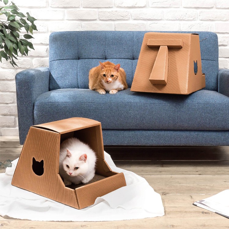 【Meow house】喵屋-摩艾躺椅 貓屋 貓抓板