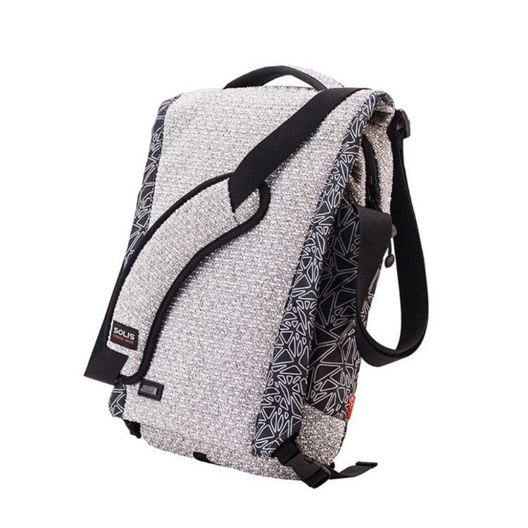 福利品【SOLIS】煙燻石系列平板電腦側背包-麻花白