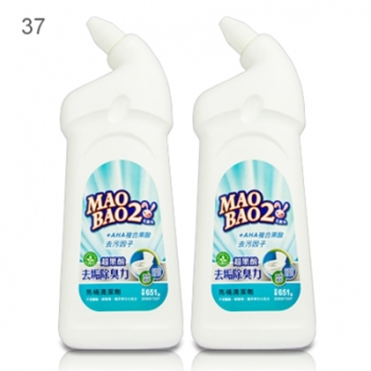 37.毛寶兔超果酸AHA天然馬桶清潔劑651g x2*