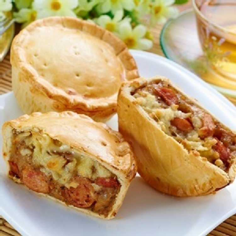 起司德式香腸派 | [大合購] pie pie澳洲肉派 ✎ CP值超高↑ 正餐點