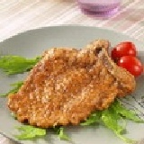 活菌豬排骨(單片裝) 生肉淨重120公克以上 (已醃漬裹粉)每包貼有認證標章(新品嚐鮮價) 特價：$40