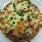 青醬培根披薩 六點二吋厚片五星主廚手工自製試吃價(口味極其獨特 不喜青醬朋友 請勿下單)