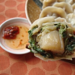 韭菜干貝豬肉水餃